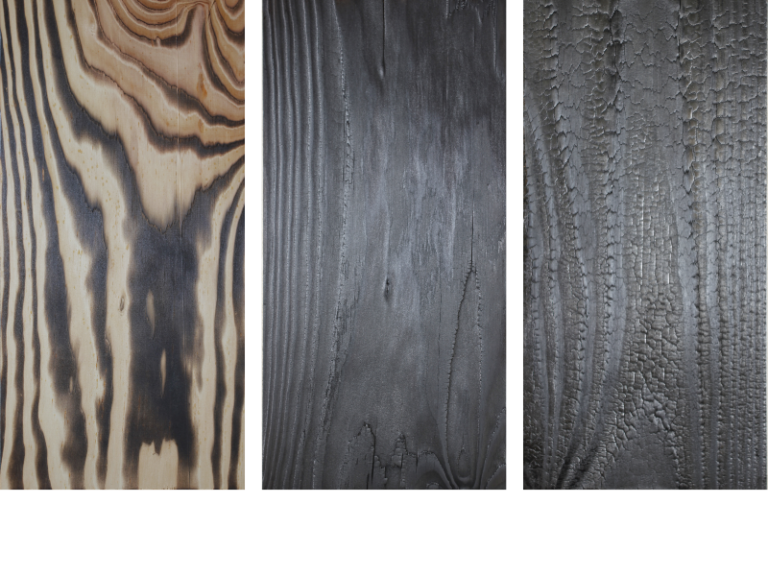 Bois brûlé : Lames bois Shou Sugi Ban pour bardages, terrasses, clôtures